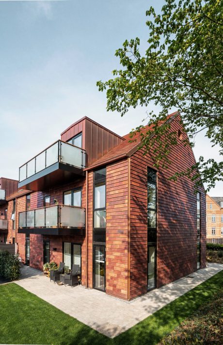 Facade cladding: Arena 500L Nordic Red | Bethleham Parish Hall, Hillerød (Denmark)